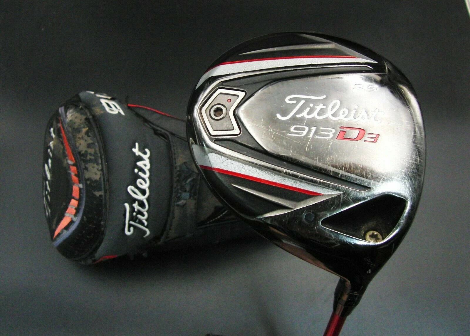 Titleist 913 D3 9.5° Driver Stiff Graphite Shaft Golf Pride Grip 3 Titleist 913 D3 9.5° Driver Stiff Graphite Shaft Golf Pride Grip