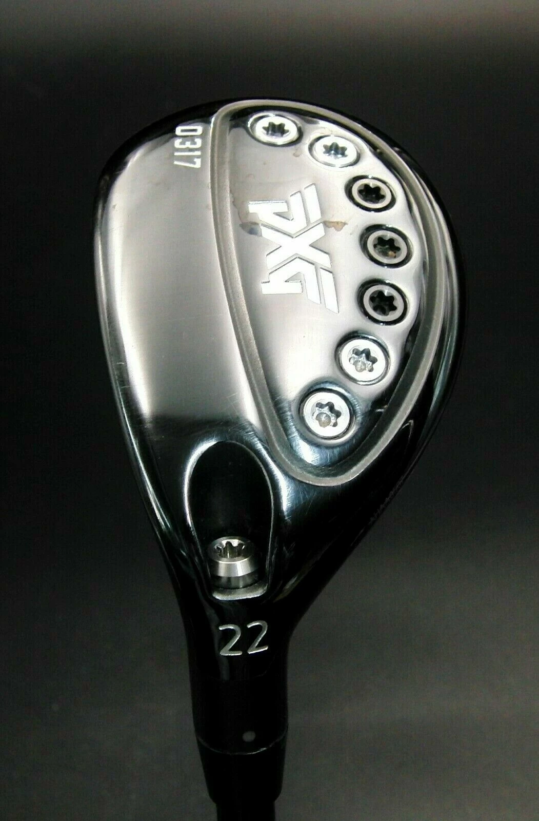 Left Handed PXG 0317 X 22° Hybrid Stiff Graphite Shaft Golf Pride Grip 3 Left Handed PXG 0317 X 22° Hybrid Stiff Graphite Shaft Golf Pride Grip
