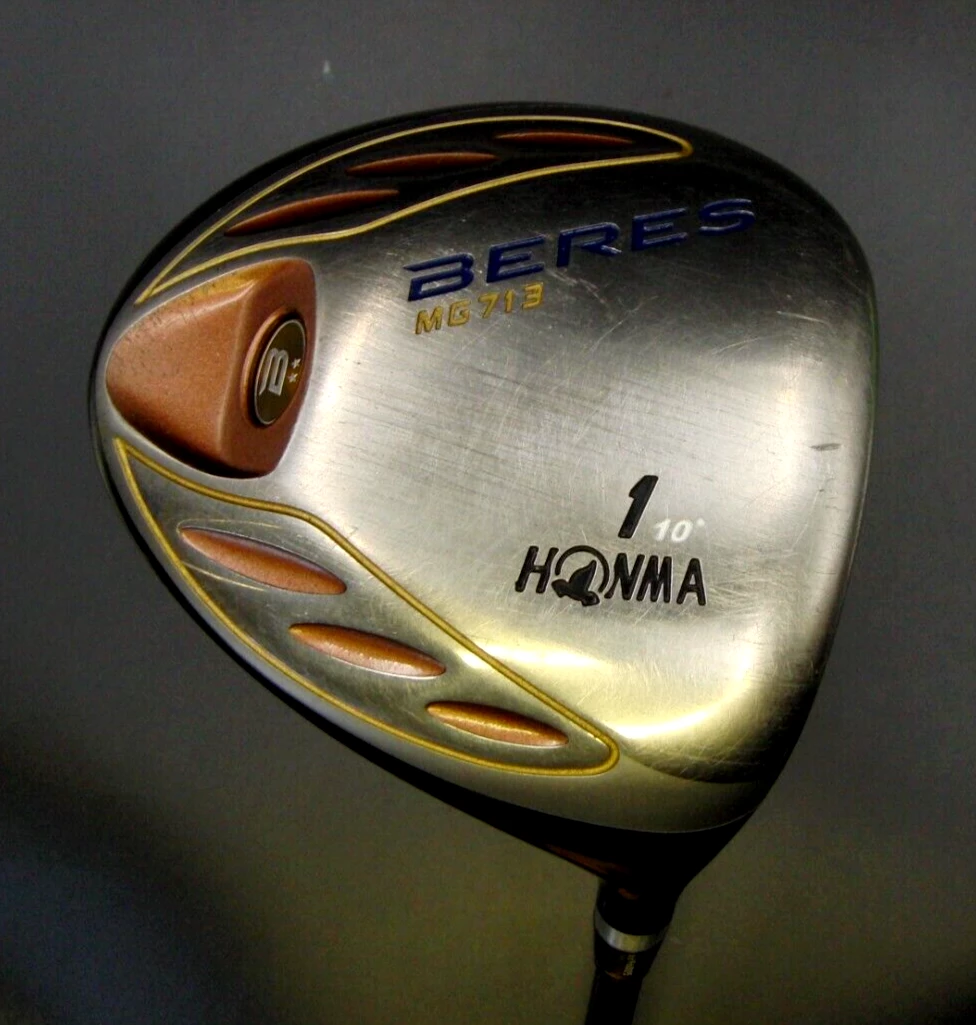 Honma Beres MG713 10º Driver Stiff Graphite Shaft Golf Pride Grip 3 Honma Beres MG713 10º Driver Stiff Graphite Shaft Golf Pride Grip