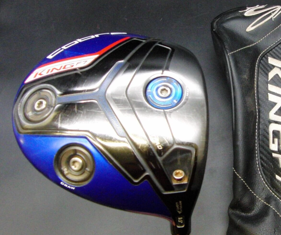 Cobra King F7 9.5° Driver Stiff Graphite Shaft Cobra Grip + Head Cover 3 Cobra King F7 9.5° Driver Stiff Graphite Shaft Cobra Grip + Head Cover