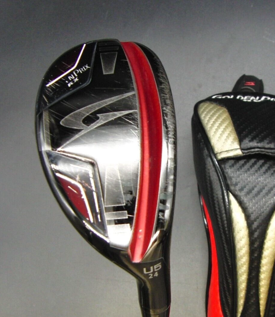 Japanese Tsuruya Golden Prix RX U5 24° Hybrid Regular Graphite Shaft+ H/Cover 3 Japanese Tsuruya Golden Prix RX U5 24° Hybrid Regular Graphite Shaft+ H/Cover