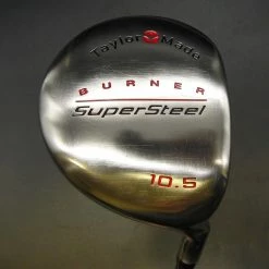 Polished Taylormade Burner Supersteel 10.5° Driver Regular Bubble Graphite Shaft