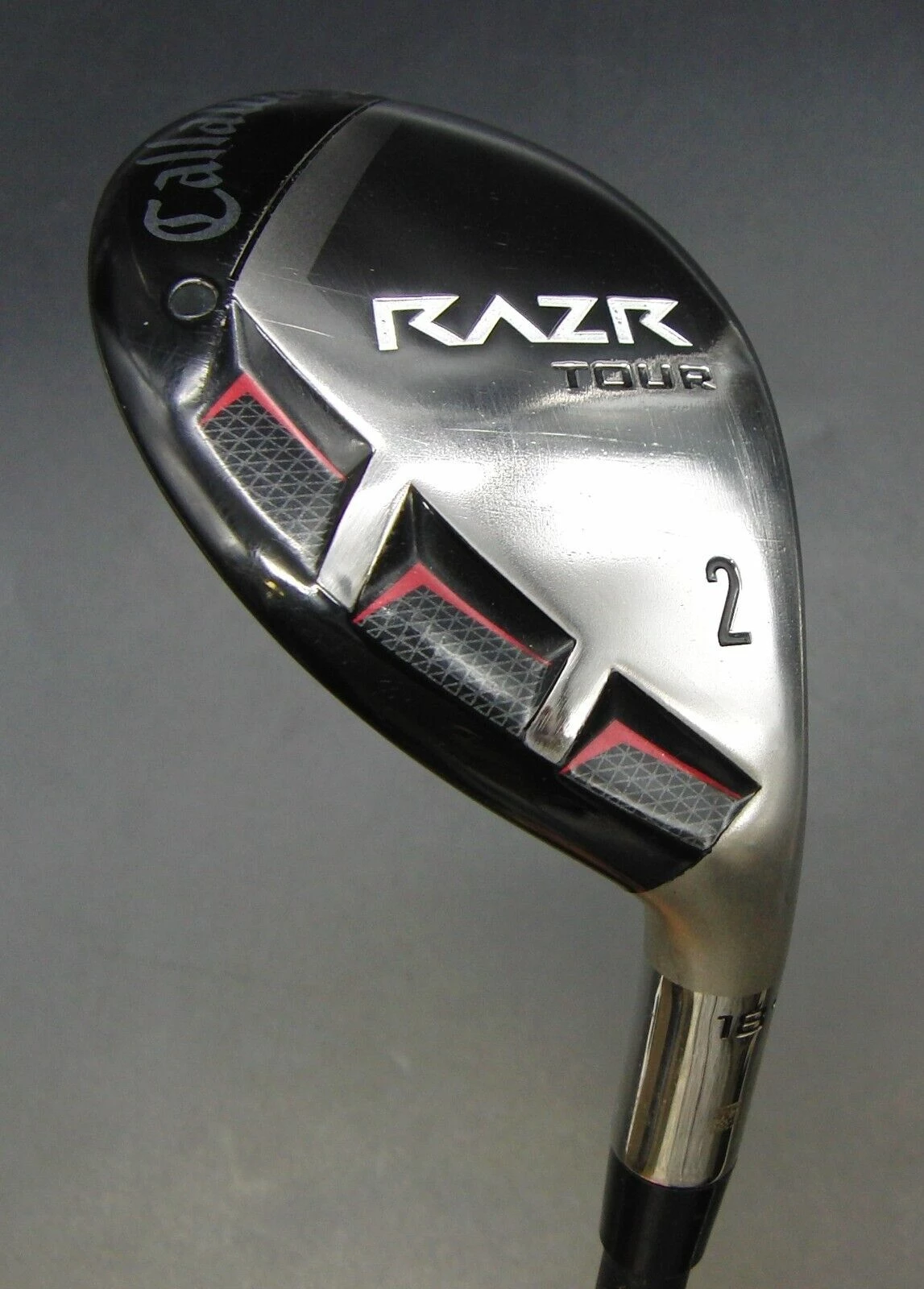 Callaway RAZR Tour 18° 2 Hybrid Stiff Graphite Shaft Callaway Grip 3 Callaway RAZR Tour 18° 2 Hybrid Stiff Graphite Shaft Callaway Grip