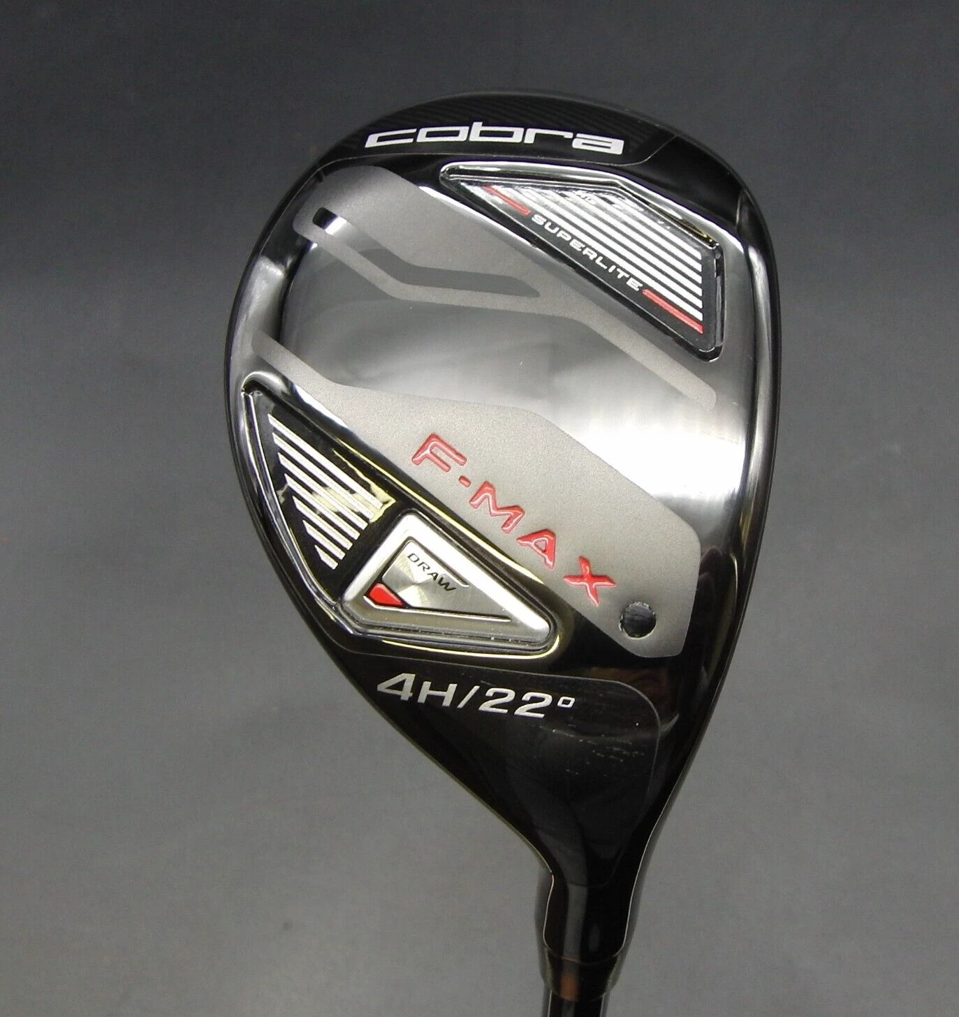 Cobra F-Max SuperLite 4H 22° 4 Hybrid Regular Graphite Shaft Cobra Grip 3 Cobra F-Max SuperLite 4H 22° 4 Hybrid Regular Graphite Shaft Cobra Grip