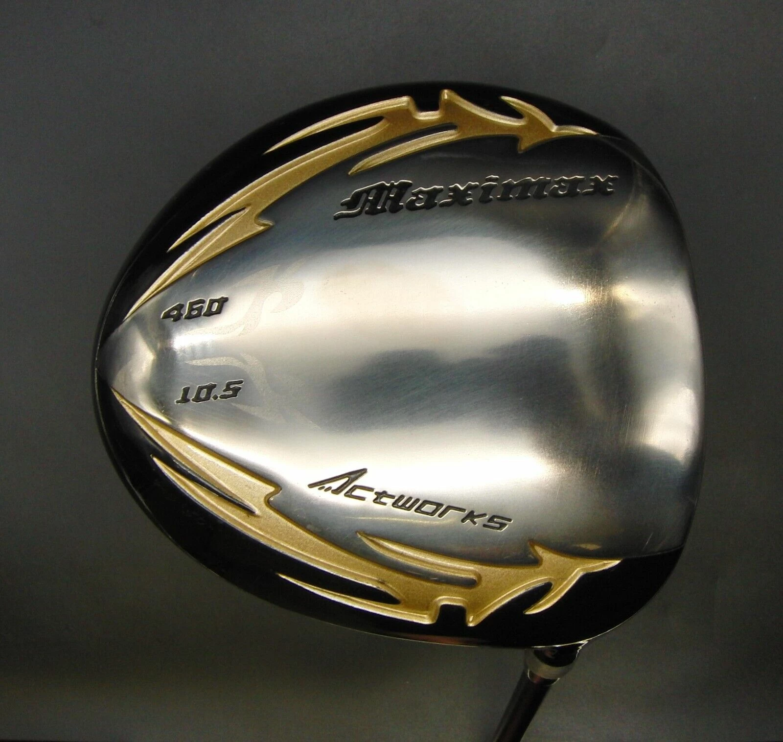 Japanese Actworks Maximax 460 10.5° Driver Stiff Graphite Shaft + Headcover 3 Japanese Actworks Maximax 460 10.5° Driver Stiff Graphite Shaft + Headcover