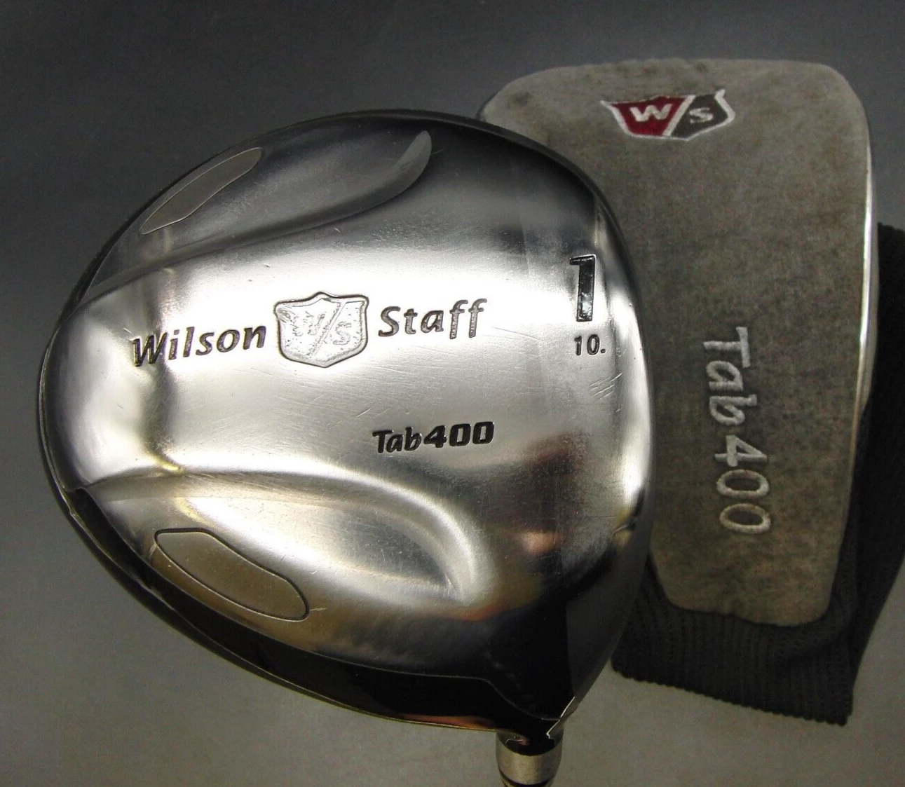 Wilson Staff Tab400 10° Driver Stiff Graphite Shaft Wilson Grip + Head Cover 3 Wilson Staff Tab400 10° Driver Stiff Graphite Shaft Wilson Grip + Head Cover
