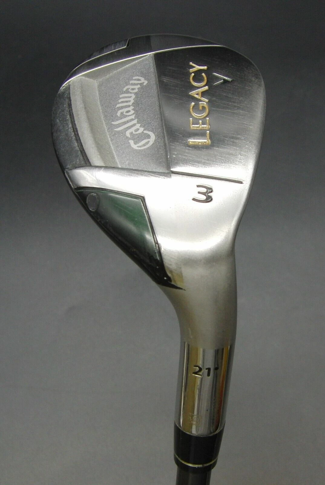 Callaway Legacy V 21° 3 Hybrid Regular Flex Graphite Shaft Callaway Grip 3 Callaway Legacy V 21° 3 Hybrid Regular Flex Graphite Shaft Callaway Grip