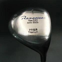 Vintage Japanese PRGR Reverse 252 Data Driver Regular Graphite Shaft Royal Grip
