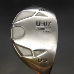 Japanese U-07 Stainless Steel U3 19° Hybrid Stiff Graphite Shaft Chaucer Grip