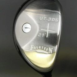 Japanese Fourteen UT-306 21° 3 Hybrid Stiff Graphite Shaft Golf Pride Grip