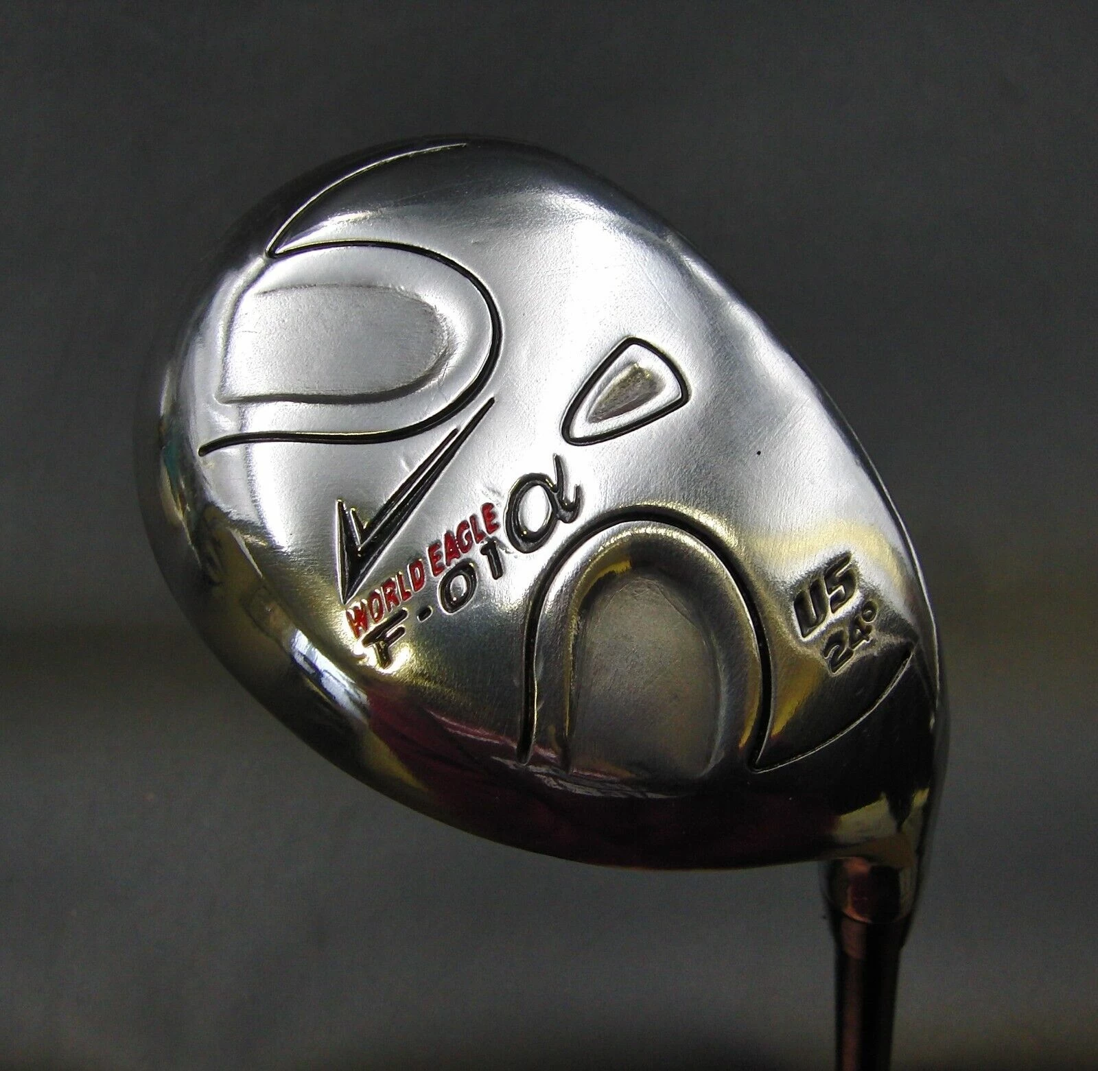 Japanese World Eagle F-01 24° 5 Hybrid Stiff Graphite Shaft World Eagle Grip 3 Japanese World Eagle F-01 24° 5 Hybrid Stiff Graphite Shaft World Eagle Grip