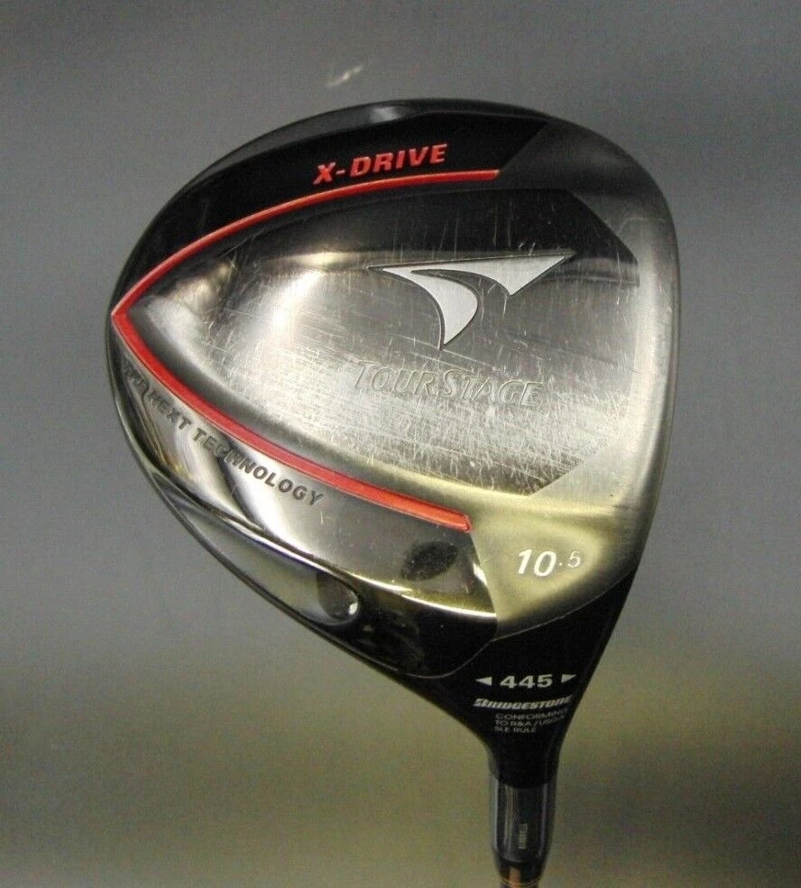 BridgeStone X-Drive 445 10.5° Driver Stiff Graphite Shaft Golf Pride Grip 3 BridgeStone X-Drive 445 10.5° Driver Stiff Graphite Shaft Golf Pride Grip