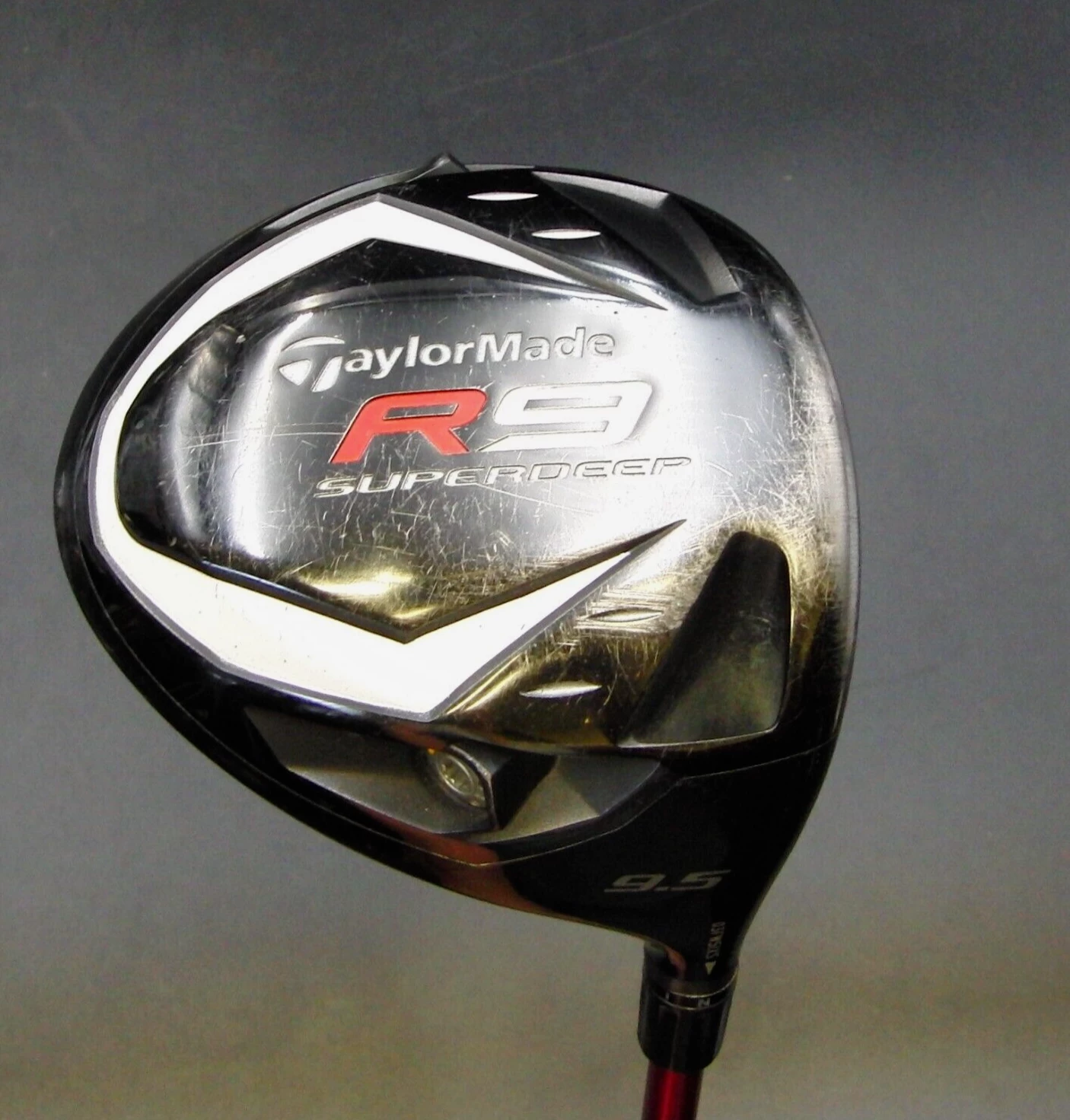Taylormade R9 Superdeep 9.5° Driver Stiff Graphite Shaft Golf Pride Grip 3 Taylormade R9 Superdeep 9.5° Driver Stiff Graphite Shaft Golf Pride Grip