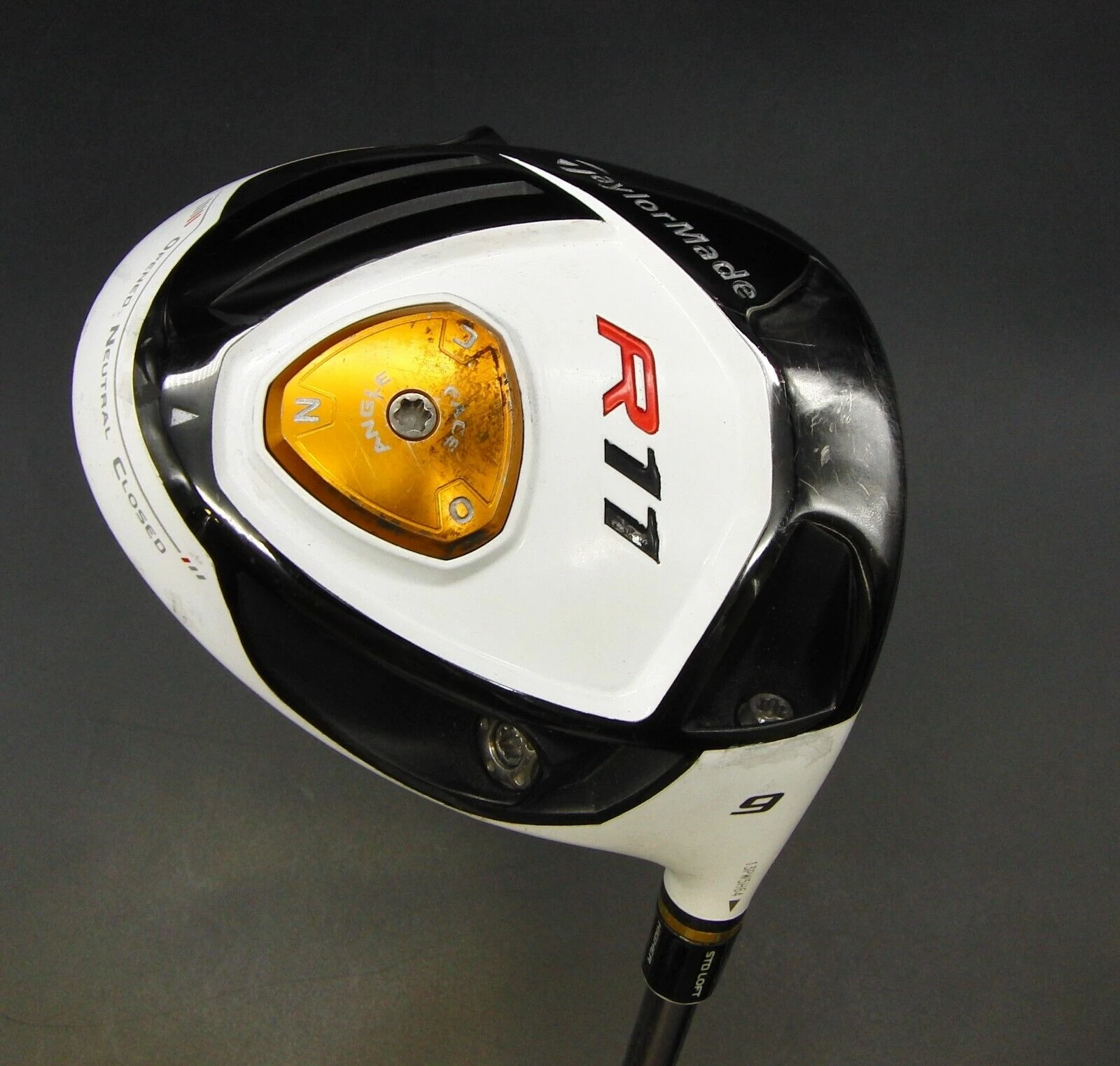 Taylormade R11 9° Driver Stiff Graphite Shaft Gloire Grip 3 Taylormade R11 9° Driver Stiff Graphite Shaft Gloire Grip