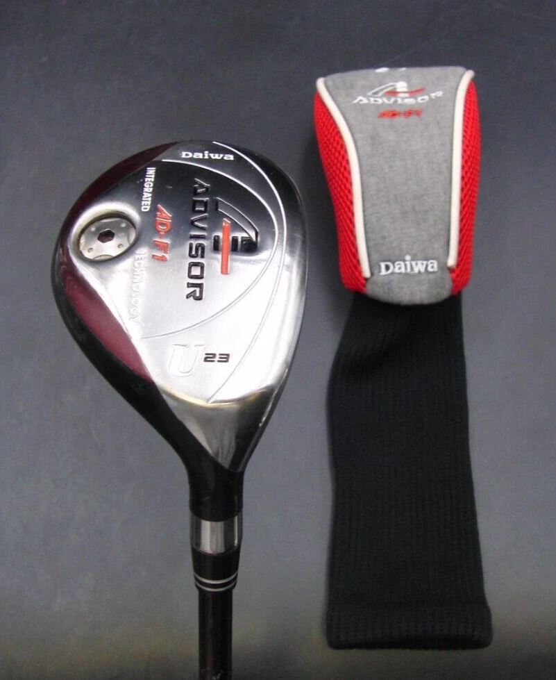 Daiwa Advisor AD-F1 U 23° Hybrid Stiff Graphite Shaft Daiwa Grip & Daiwa H/Cover 3 Daiwa Advisor AD-F1 U 23° Hybrid Stiff Graphite Shaft Daiwa Grip & Daiwa H/Cover