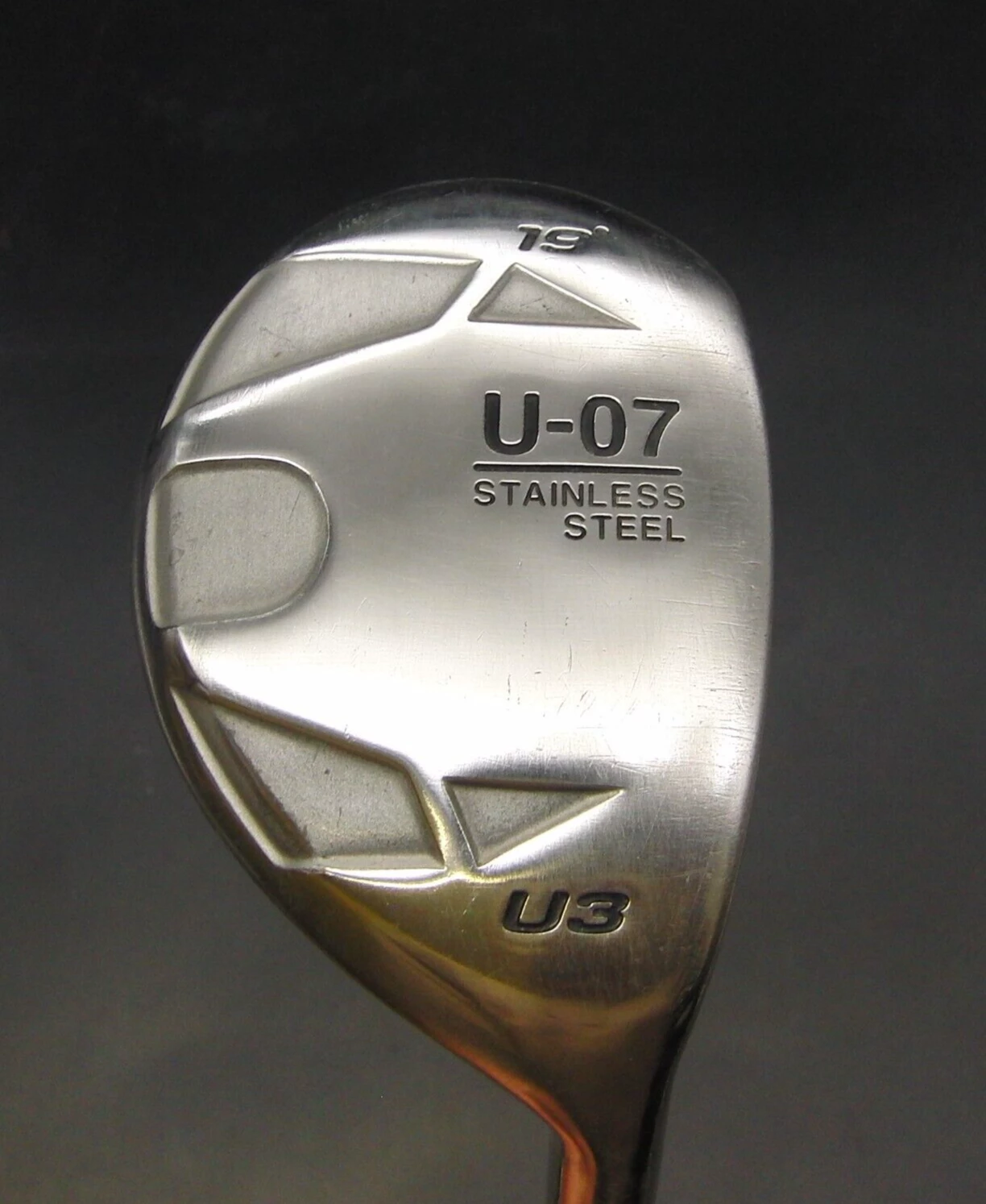 Japanese U-07 Stainless Steel U3 19° Hybrid Stiff Graphite Shaft Chaucer Grip 10 Japanese U-07 Stainless Steel U3 19° Hybrid Stiff Graphite Shaft Chaucer Grip - Image 8