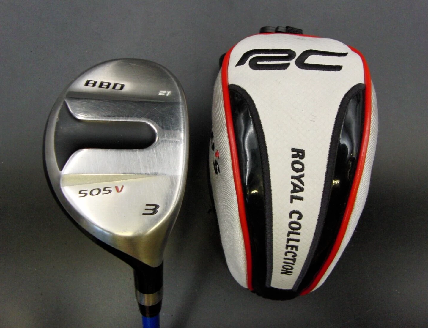 Royal Collection Japanese RC BBD 505V 21° 3 Hybrid Regular Graphite Shaft RC Grip And Head Cover 3 Royal Collection Japanese RC BBD 505V 21° 3 Hybrid Regular Graphite Shaft RC Grip And Head Cover