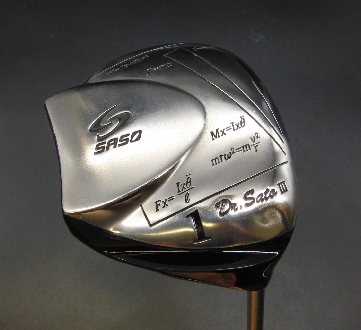 Japanese Saso Dr. Sata III MR2 Square Driver Stiff Graphite Shaft Tour Fit Grip 3 Japanese Saso Dr. Sata III MR2 Square Driver Stiff Graphite Shaft Tour Fit Grip