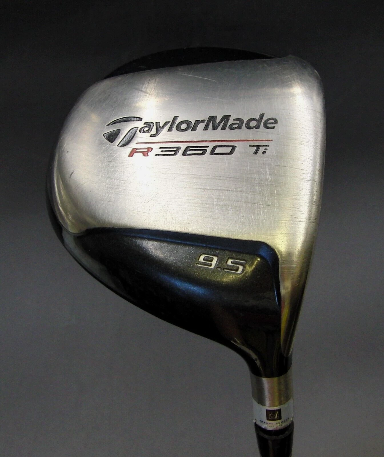 TaylorMade R360 Ti 9.5° Driver Stiff Graphite Shaft Taylormade Grip 3 TaylorMade R360 Ti 9.5° Driver Stiff Graphite Shaft Taylormade Grip
